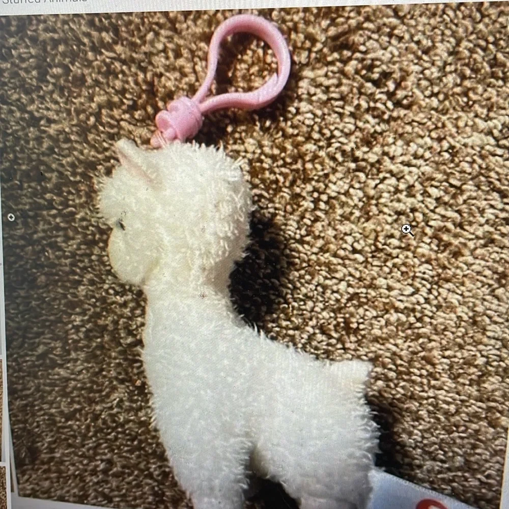 TY Beanie Collection Llama Lilly Plush clip on